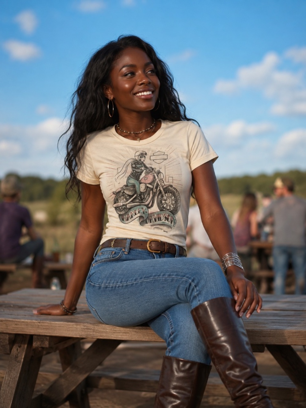 Harley Davidson Graphic tee Size S